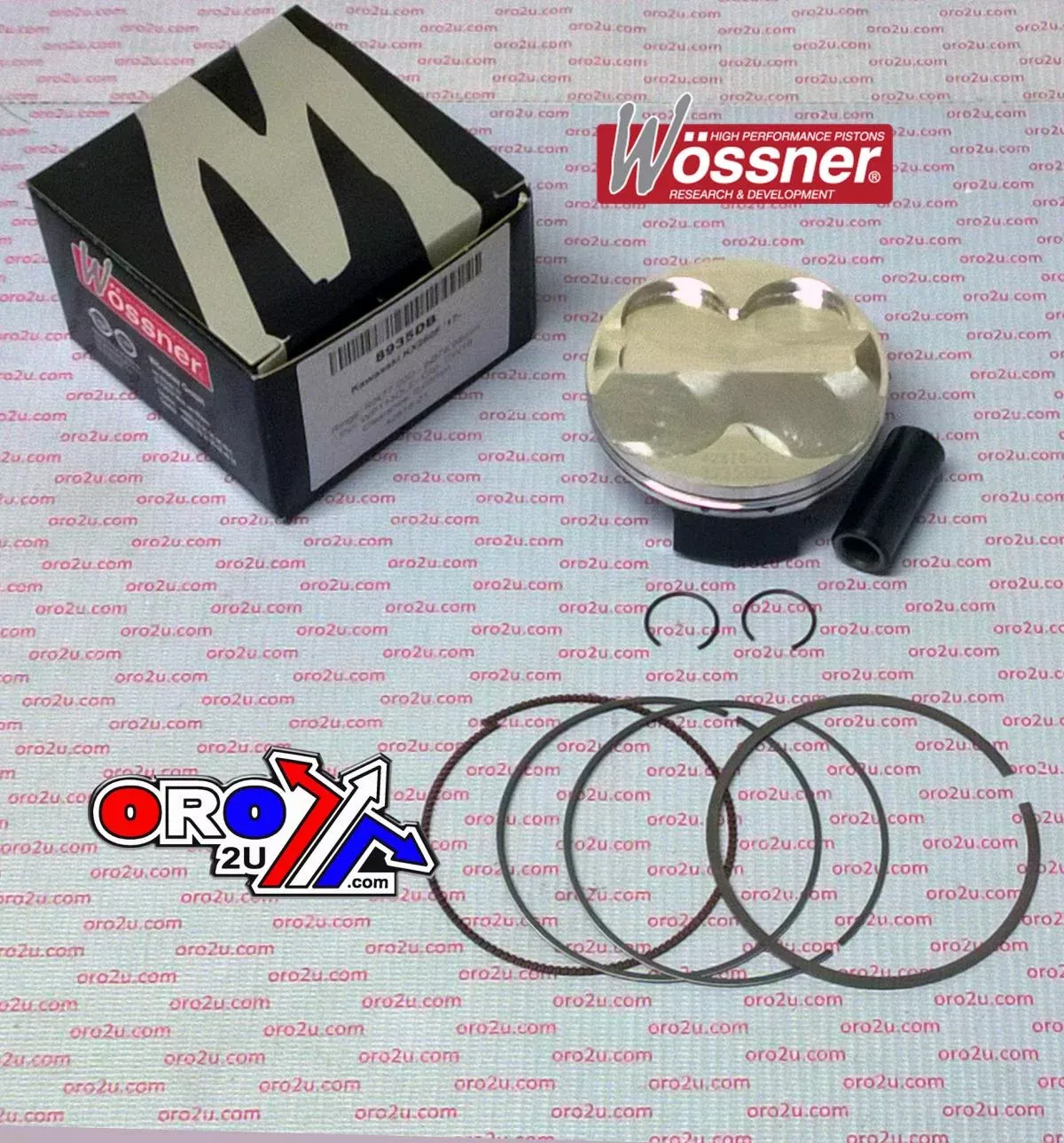 PISTON KIT KXF250 2017 77mm B, WOSSNER 8935DB HC 14.5:1