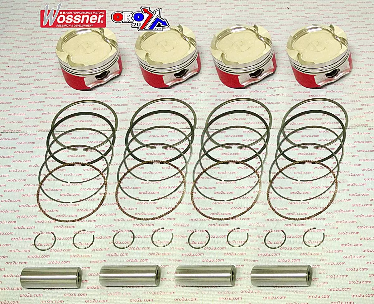 PISTON KIT SET/4 83mm 1999-2007 SUZUKI HAYABUSA WOSSNER K8734D200-4