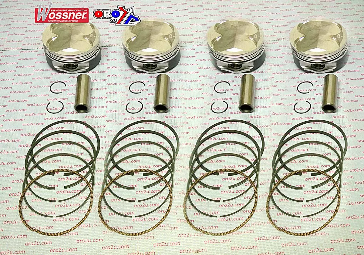 PISTON KIT SET/4 YZF R6 01-05, WOSSNER K8831D200-4 YAMAHA