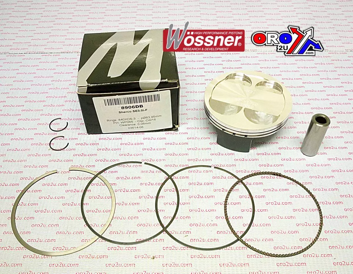 PISTON KIT SHERCO 300 84.00, WOSSNER 8906DA 4-STK SE3.0i-F