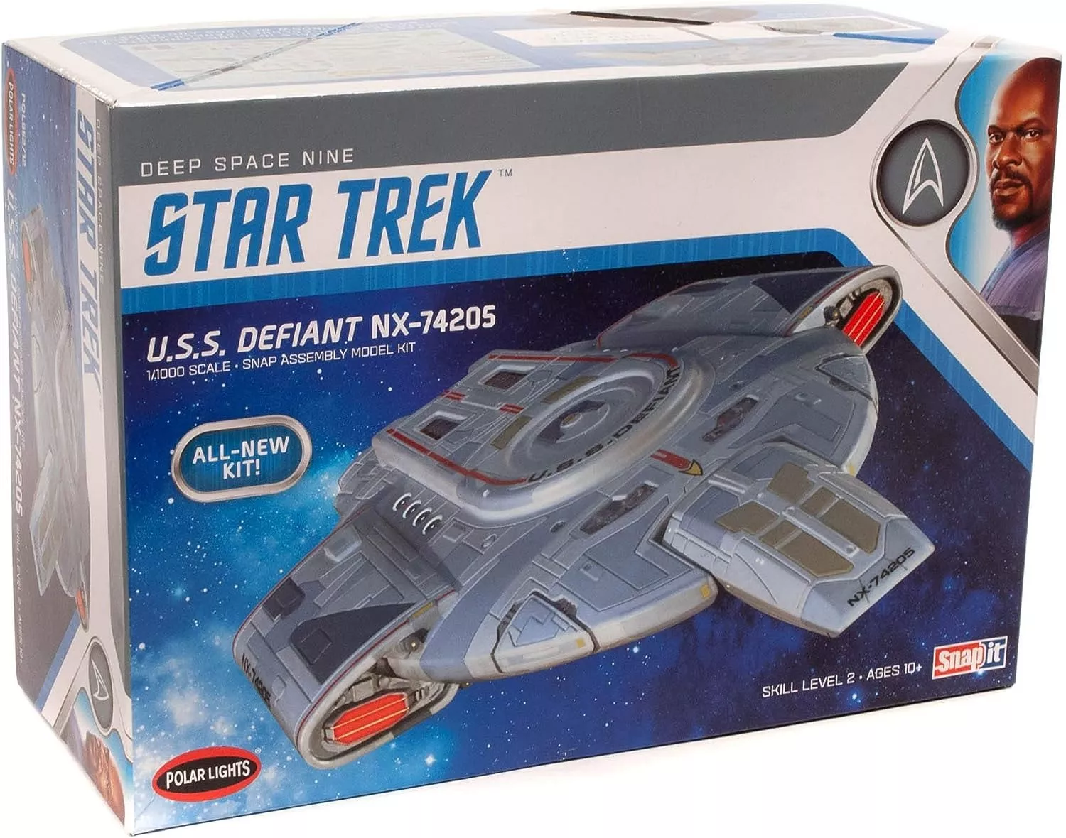 Polar Lights Star Trek Space Ship "U.S.S. Defiant NX-74205"Star Trek: Deep Space Nine (1:1000 Scale SNAP Model Kit)