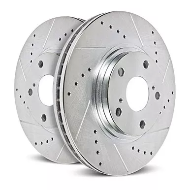 Power Stop AR8382XPR Rear Evolution Drilled & Slotted Rotor Pair fits JK/JKU