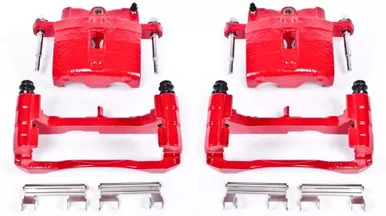 Power Stop S4728 High-Temp Red Calipers for Chevrolet GMC Vehicles