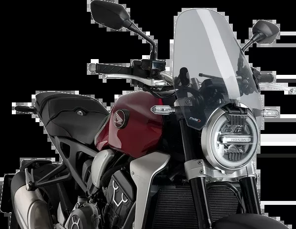 PUIG HI-Tech Parts Custom II Windshield - Smoke - X11