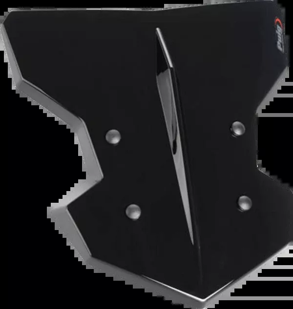 PUIG HI-Tech Parts Flanker Windshield - 12-3/4" - Black - Kawasaki