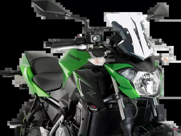 PUIG HI-Tech Parts Flanker Windshield – 12-3/4″ – Clear – Kawasaki