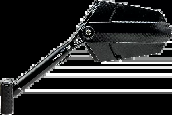 PUIG HI-Tech Parts Mirror – Explorer – Side View – Left – Diamond – Black