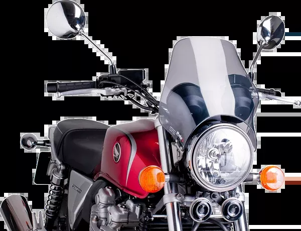 PUIG HI-Tech Parts Naked Windshield - Smoke