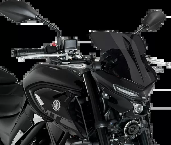 PUIG HI-Tech Parts New Generation Windscreen - 11-3/4" - Dark Smoke - MT-03