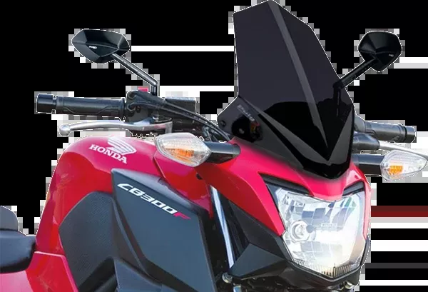 PUIG HI-Tech Parts New Generation Windscreen - 11-5/8" - Dark Smoke - CB300F