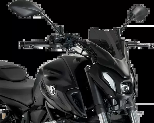 PUIG HI-Tech Parts New Generation Windscreen - 12-1/2" - Dark Smoke - MT-07