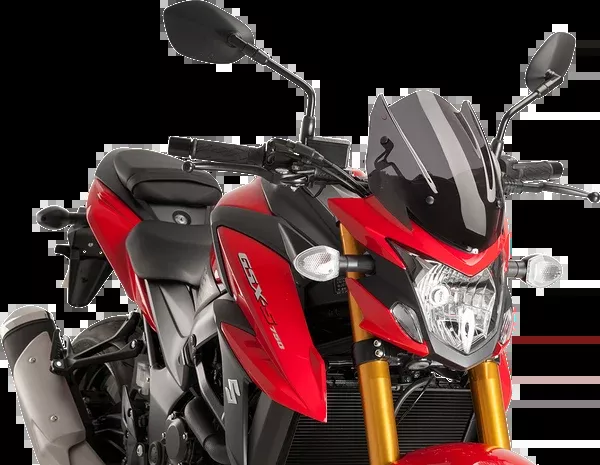 PUIG HI-Tech Parts New Generation Windscreen - 13" - Dark Smoke - GSXS750