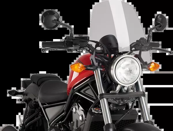 PUIG HI-Tech Parts New Generation Windscreen – 16-1/2″ – Smoke – Rebel 500