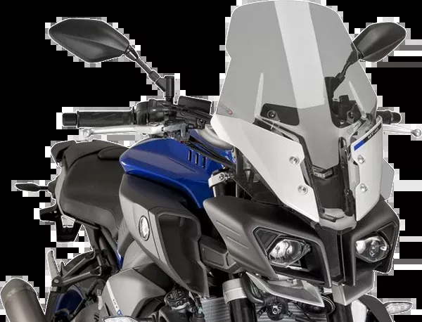PUIG HI-Tech Parts New Generation Windscreen - 19-3/4" - Smoke - MT10
