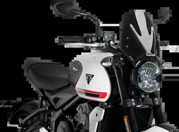 PUIG HI-Tech Parts New Generation Windscreen – Black – Trident 660