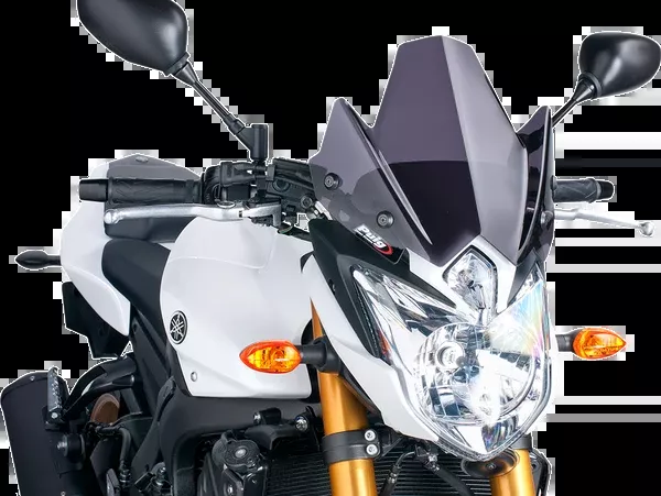 PUIG HI-Tech Parts New Generation Windscreen - Dark Smoke - FZ8