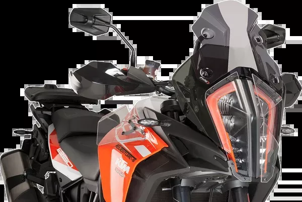 PUIG HI-Tech Parts Race Windscreen - 11-1/2" - Dark Smoke - KTM