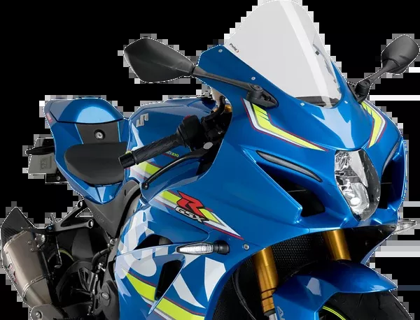 PUIG HI-Tech Parts Race Windscreen - 11-1/4" - Clear - GSX-R