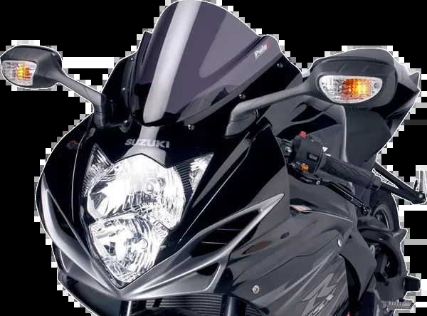 PUIG HI-Tech Parts Race Windscreen – 11″ – Dark Smoke – GSX-R600/GSX-R750
