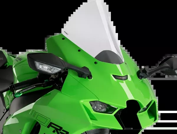PUIG HI-Tech Parts Race Windscreen - 12-1/2" - Clear - Ninja ZX-10R