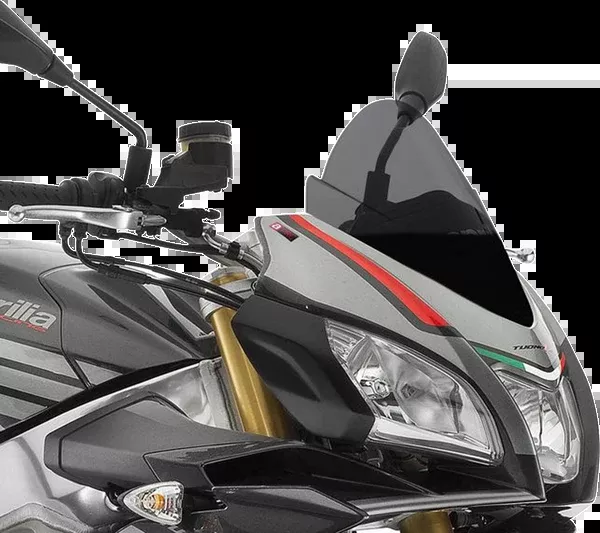 PUIG HI-Tech Parts Race Windscreen - 12-1/2" - Dark Smoke - Tuono