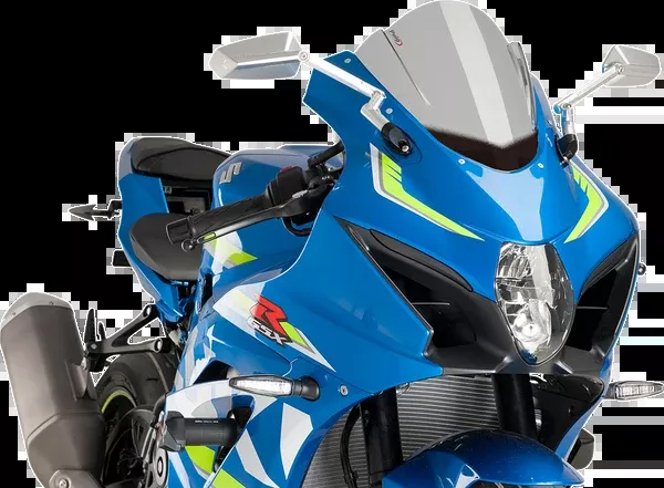 PUIG HI-Tech Parts Race Windscreen - 12-1/4" - Smoke - Suzuki