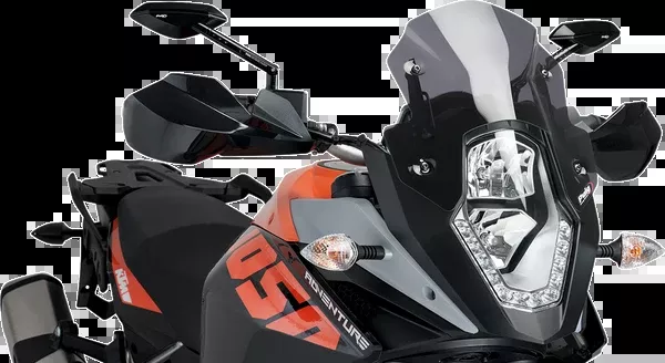 PUIG HI-Tech Parts Race Windscreen - 12-3/8" - Dark Smoke - KTM
