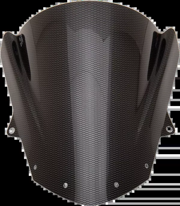 PUIG HI-Tech Parts Race Windscreen - 13-3/4" - Carbon - ZX-6R