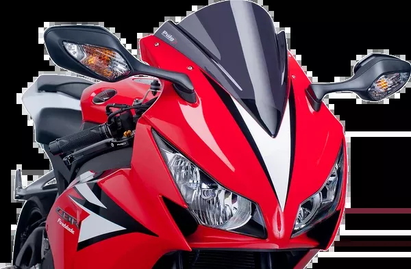 PUIG HI-Tech Parts Race Windscreen - 13-3/8" - Dark Smoke - CBR1000RR