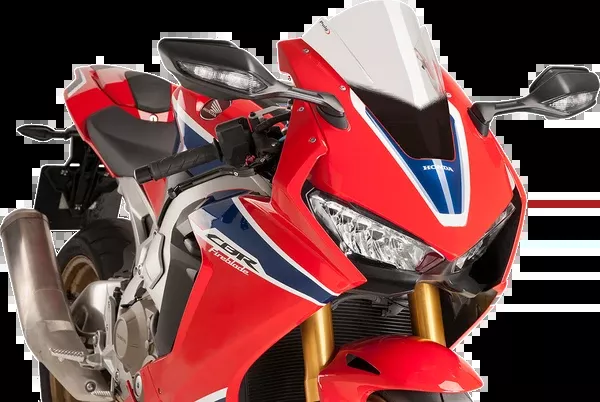 PUIG HI-Tech Parts Race Windscreen - 13" - Clear - Honda