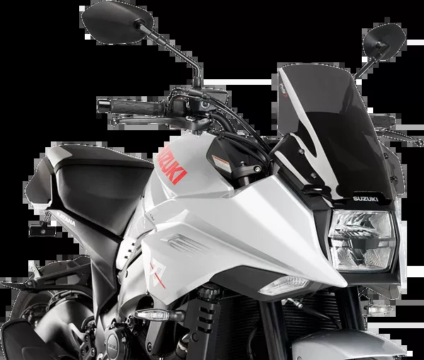 PUIG HI-Tech Parts Race Windscreen - 13" - Dark Smoke - YZF-R3