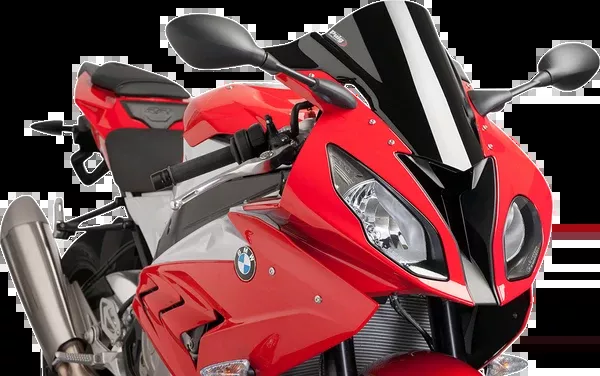 PUIG HI-Tech Parts Race Windscreen - 14-1/4" - Black - S1000RR