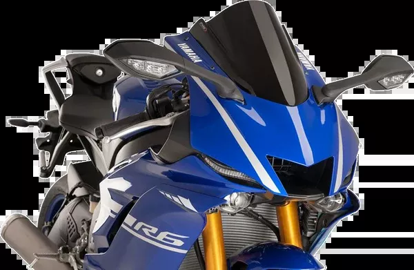 PUIG HI-Tech Parts Race Windscreen – 14-1/4″ – Black – Yamaha