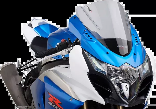 PUIG HI-Tech Parts Race Windscreen - 14-1/4" - Smoke - GSXR1000