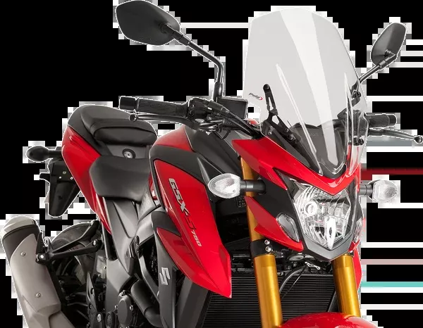PUIG HI-Tech Parts Race Windscreen - 17-1/4" - Clear - Suzuki