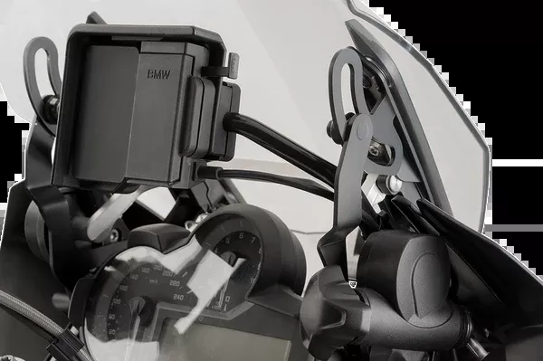 PUIG HI-Tech Parts Support Bracket - Black - R1200GS/R1250GS