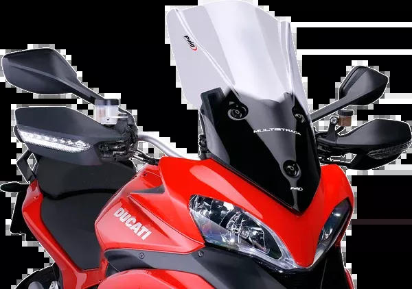 PUIG HI-Tech Parts Touring Windscreen - 22-1/2" - Smoke - Multistrada 1200