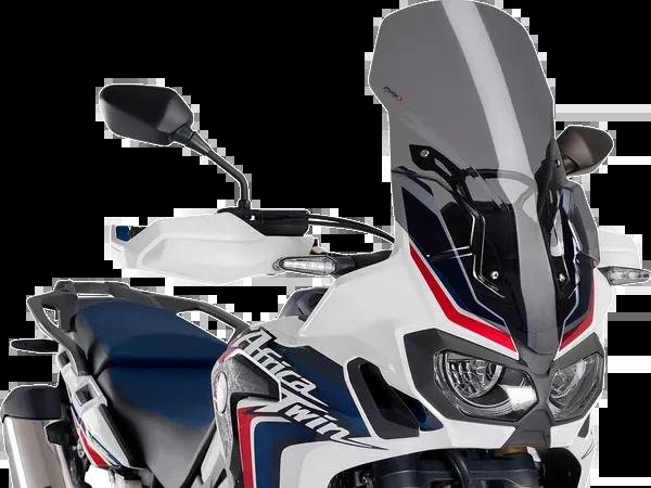 PUIG HI-Tech Parts Touring Windscreen - 23-1/4" - Dark Smoke - CRF1000