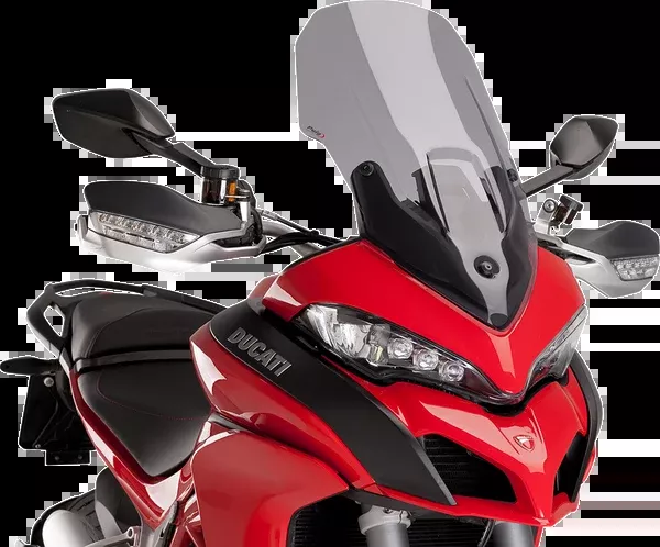 PUIG HI-Tech Parts Touring Windscreen - 24-1/2" - Smoke - Ducati