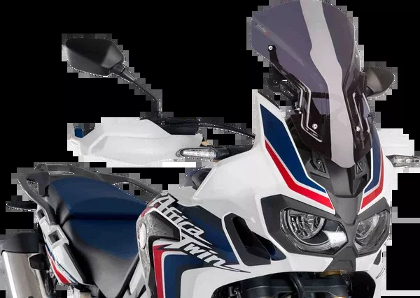 PUIG HI-Tech Parts Touring Windscreen - Dark Smoke - Africa