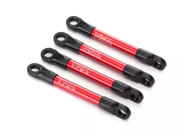 Push Rods, Aluminum (Red-Anodized) (4) (Assembled with Rod Ends)
