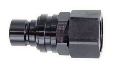 Q/R #6 Female Plug Black 32306