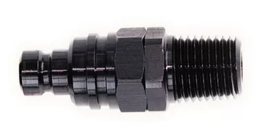 Q/R Male 3/8in NPT Plug Black 32806