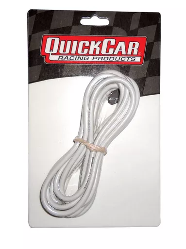 QuickCar 14 Gauge White Silicone Insulated Copper Wire 10 ft 57-2361