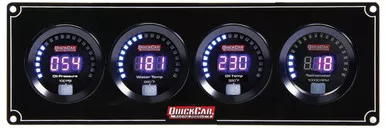 Quickcar Digital 3-in-1 Gauge Panel with Tachometer Oil Pressure Water Temperature Oil Temperature 67-3041
