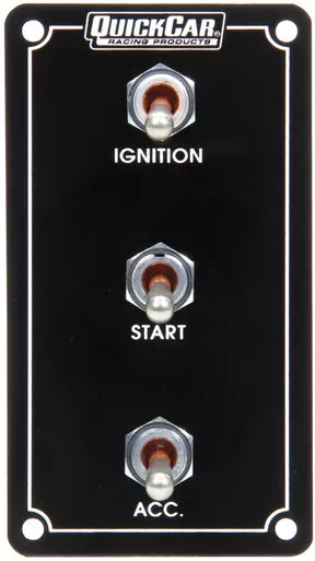 QuickCar Ignition Panel Extreme Vertical 3 Switch Dual Ignition 50-7911