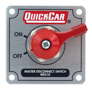 QuickCar MDS10 Battery Disconnect Switch 125A 12V Silver Mount 55-021
