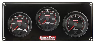 Quickcar Redline 2-1 Gauge Panel Oil Pressure Water Temperature Recall Tach 69-2231