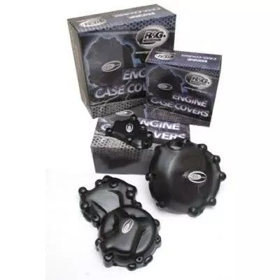 R&G Racing Black 3 Piece Engine Case Cover Kit KEC0059BK
