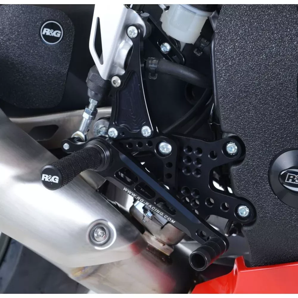 R&G Racing Black Adjustable Rearsets For 2014-2016 Honda CBR1000RR SP